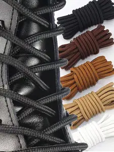 Durable Round Shoelaces for Casual Shoes, Sports Shoes, Hiking Boots, Footwear, Shoe Accessories, Multiple Colors and Lengths, 1 Pair