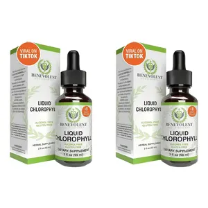 2P-Liquid Chlorophyll Drops (4 Month Supply) Healthcare Supplement - Natural Deodorant and Detox - Gut Support Healthcare Liver Edible Dietary