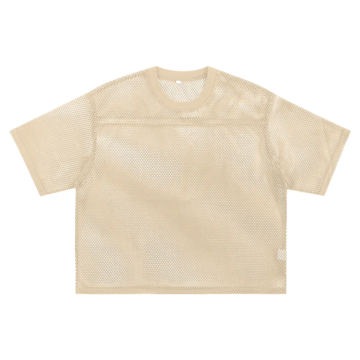 See-through Boxy Net T-Shirt, Tshirt, Mesh Fabric, Streetwear, Oversized Boxy, Open Weave