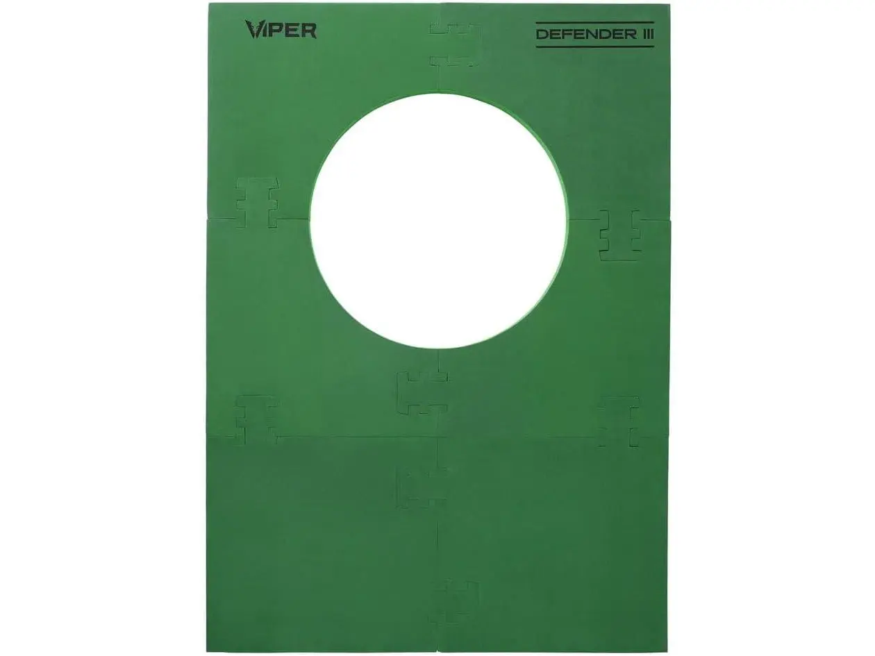 Viper Wall Defender III Rectangular Dartboard Surround, 32x45 in Reversible EVA Foam Wall Protector, 1-Inch Thick, Universal Fit for 17.75" & 18" Boards, Snap Install