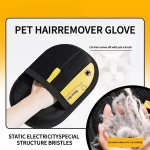 PET hair remover Electrostatic gloves Two-way brush sticky hair remover Cat hair dog hair glover Grooming Removal Cleaning