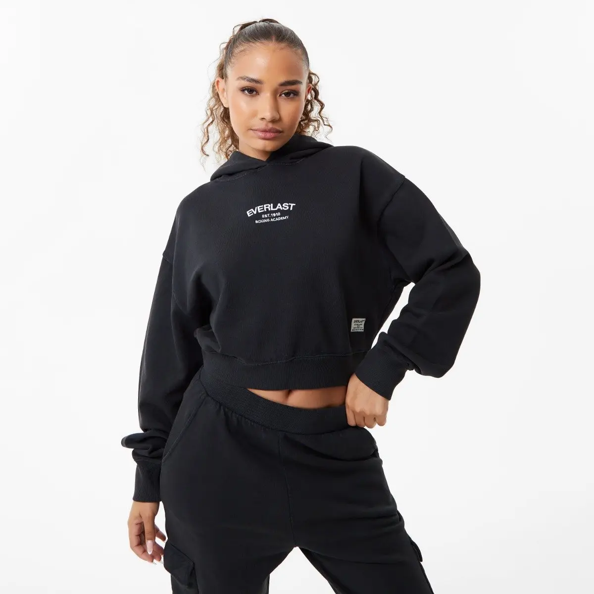 Women's Boxing Academy Oversized Pullover Hoodie, 1-Piece Workout Top with Sleeves, Casual, Soft, Sweatshirts
