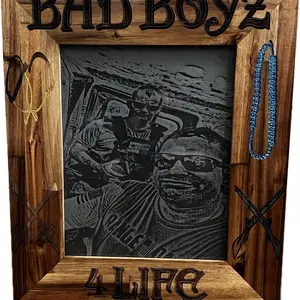 Laser Engraved Frame & Photo Glass Modern Wall-mounted Wedding Gift Decor