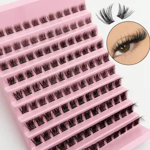 Lash Clusters 120pcs, Cluster Lashes 8-16mm, Wispy Individual Lashes, Natural Look, D Curl, Fluffy, DIY Eyelash Extension, Diy False Eyelashes
