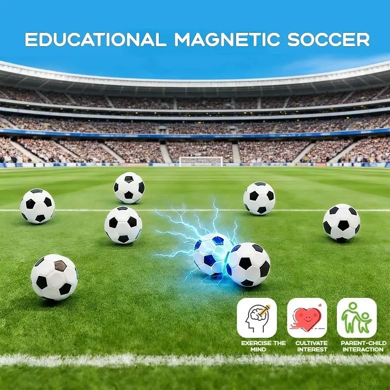 Magnetic Sensing Landmine Battle Game, Football Soccer Magnetic Effect Board Game, Educational Stress Relief Toy, New Model
