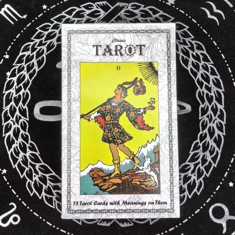 Silver tarot card