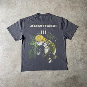[Sale Up To 40%] ARMITAGE III: POLY MATRIX BLACK T-SHIRT, COTTON MADE IN USA