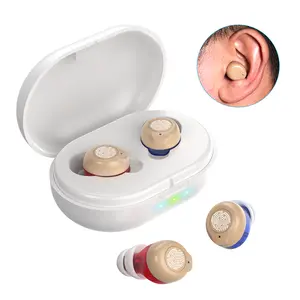 Adult Sound Amplification Earbuds, Wireless Rechargeable Hearing Earbuds Audio Headphone with Volume Control