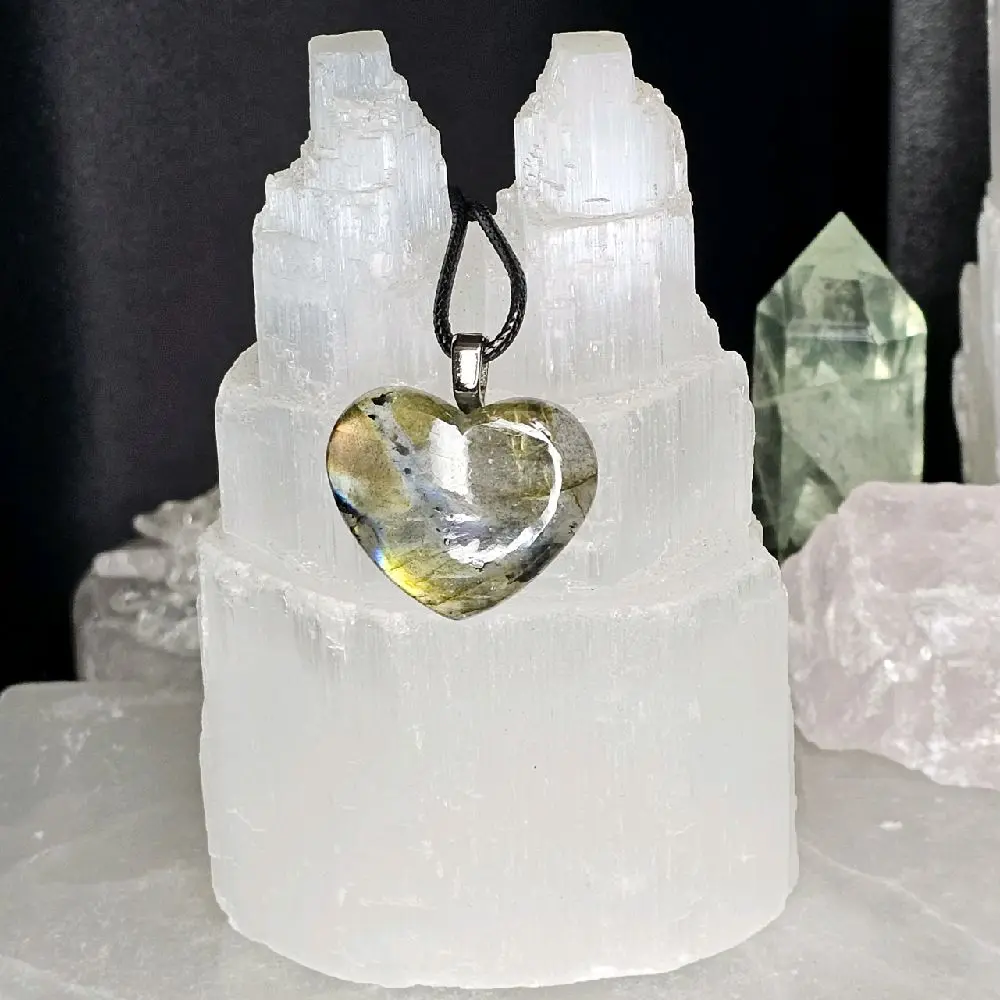 Labradorite Heart Pendant