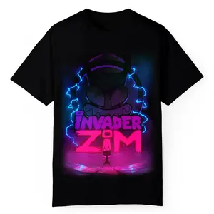 Invader Zim Cartoon Graphic Tee Streetwear XY130405
