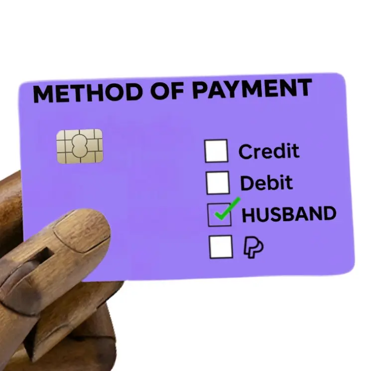 Wife Life Card Cover – Method of Payment: Husband Meme Vinyl Wrap ...