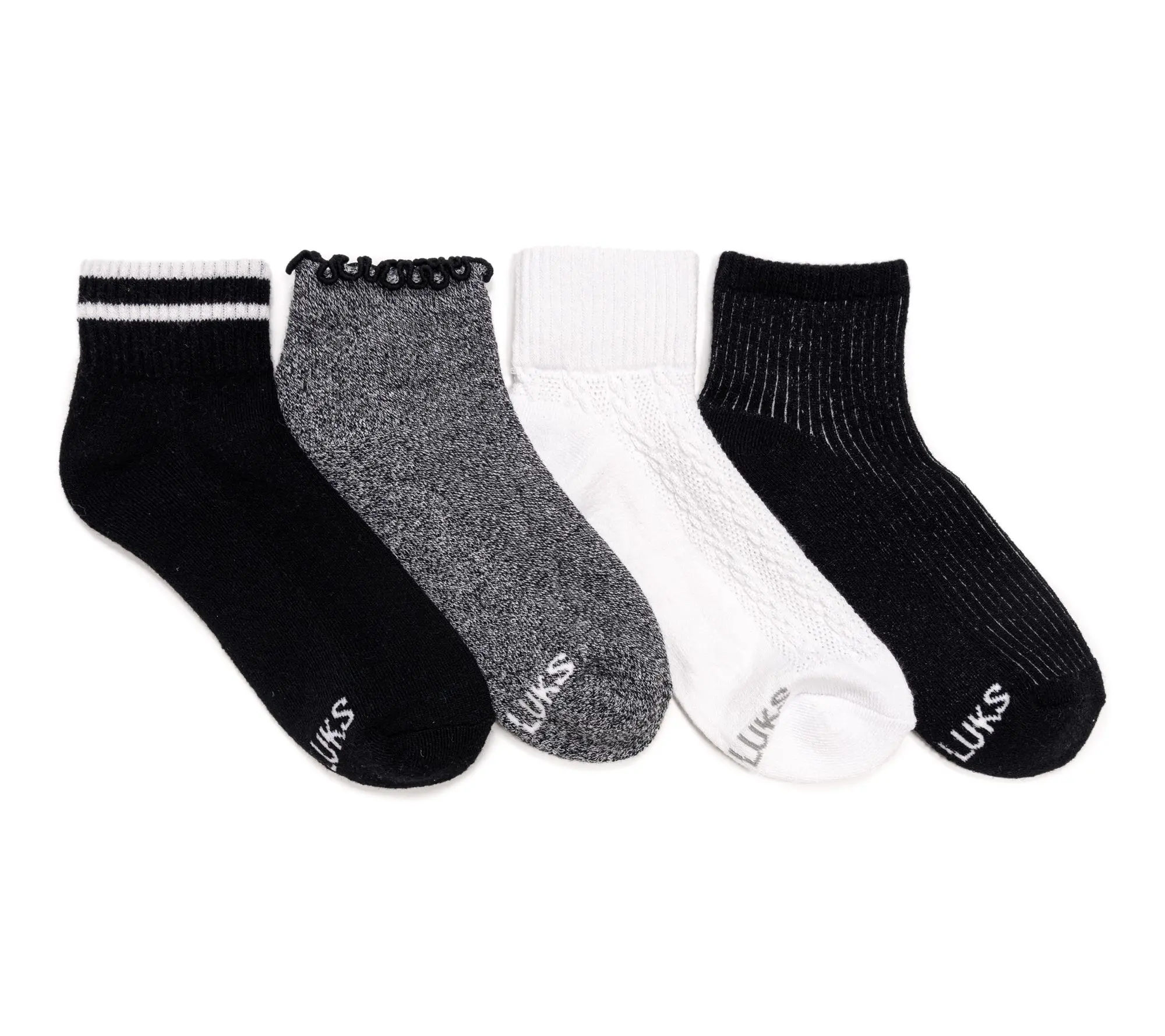 MUK LUKS Dream Step Mini Crew Sock 4 Pack MUK LUKS Dream Step Mini Crew Sock 4 Pack