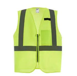 Milwaukee 48-73-2241 S/M Class 2 High Vis Yellow Mesh One Pocket Safety Vest