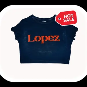 Custom crop tops Cotton Black