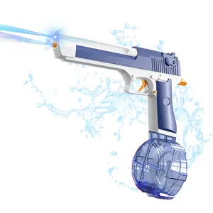 2026 Electric Water launcher , Automatic Squirt Gun with a Long Range of up to 26 Ft, LED Light Large Capacity Waterproof Fully Auto Water Gun，waterproof of summer, outdoor,party,birthday gift,swimming pools