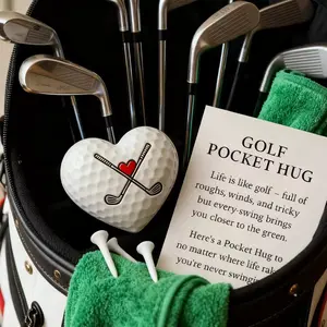 Heart-Shaped Golf Ball Marker, Golf Position Indicator, Creative Fan Gift, Golf Pocket Hug Heart Shape, Unique Golf Accessory