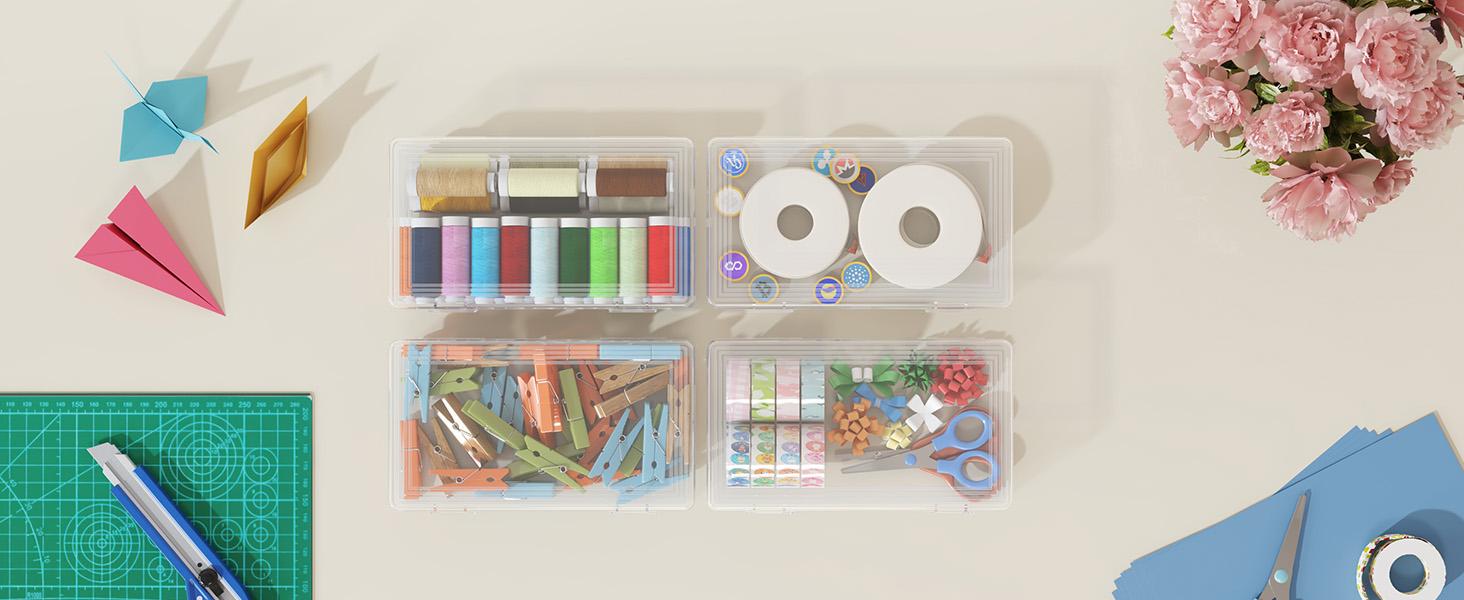 Lifewit Plastic Pencil Box with Snap-tight Lid, Large Capacity Hard Pencil Case, Transparent & Stackable Design for Art Supplies, Classroom, Office Lifewit Plastic Pencil Box with Snap-tight Lid, Large Capacity Hard Pencil Case, Transparent & Stackable Design for Art Supplies, Classroom, Office