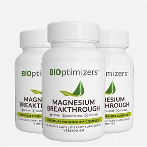 3x BiOptimizers Magnesium Breakthrough All 7 Essential Forms,for Sleep,Brain