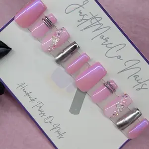 "Soft Shine" Press on Nails | Premium Gel-Based | Salon-Quality & Reuseable | 10pc Set