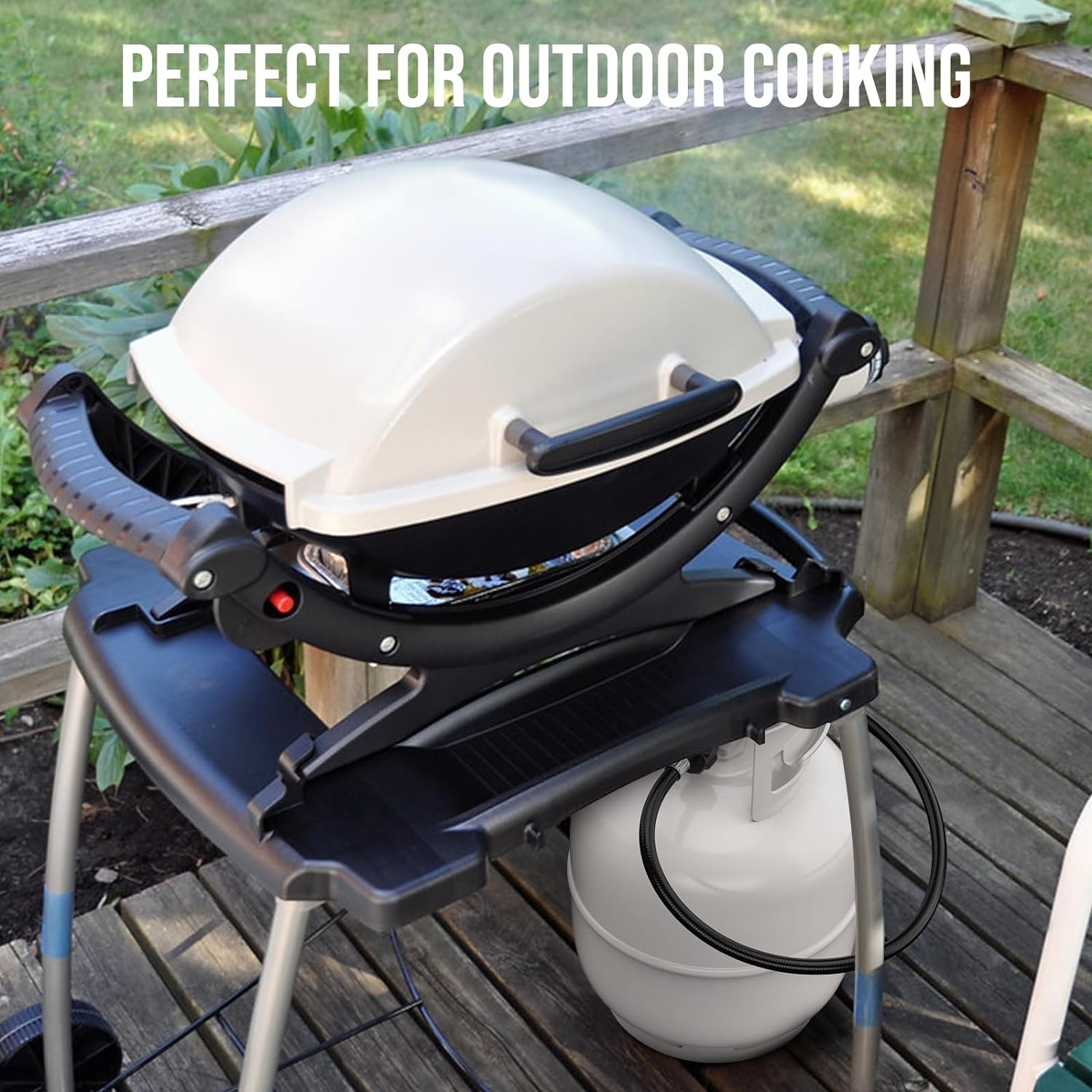 4FT Propane Hose Adapter 1lb to 20lb, QCC1/Type1 for 5-20lb Propane Tanks, CGA600 Connection for Weber Q Grill/Coleman Stove/Buddy Heater Durable Cooker Cord 4FT Propane Hose Adapter 1lb to 20lb, QCC1/Type1 for 5-20lb Propane Tanks, CGA600 Connection for Weber Q Grill/Coleman Stove/Buddy Heater Durable Cooker Cord