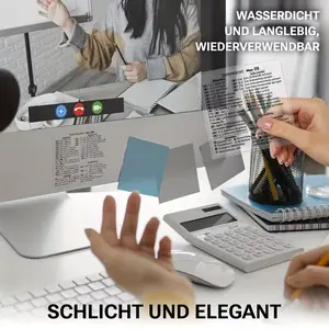 German Language Keyboard Shortcut Stickers, Waterproof PVC, High-Definition Print, Ideal for Office, Design, Programming