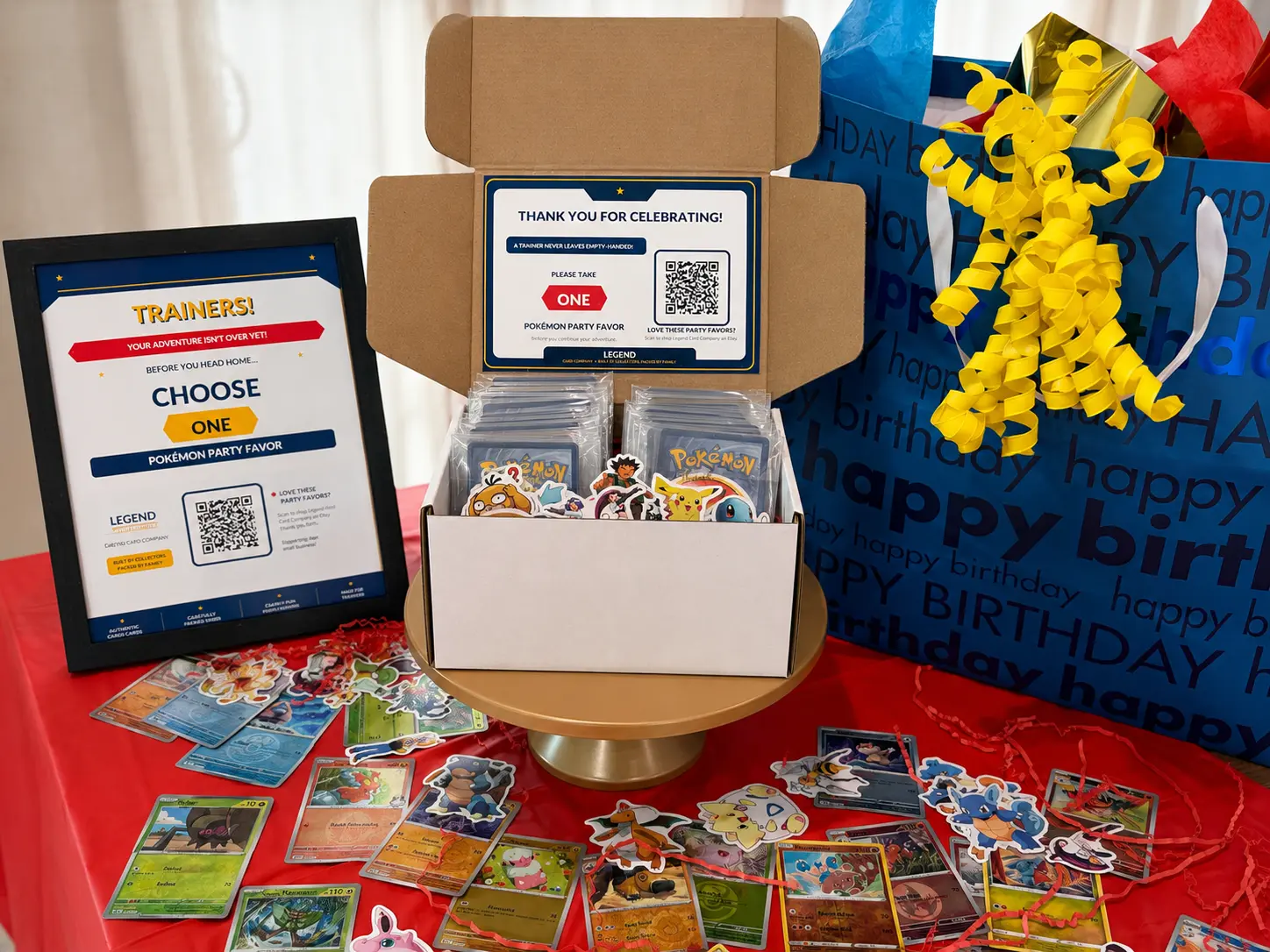 Personalized Pokémon Card Party Favor Packs | Birthday Party Favors