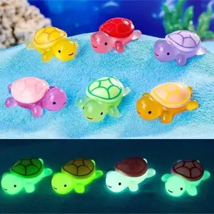 20/50 Mini Glow-In-The-Dark DIY Cute Turtle Decorations, Brighten Up Your Home, Garden, Fish Tank, Perfect for Nighttime Ambiance