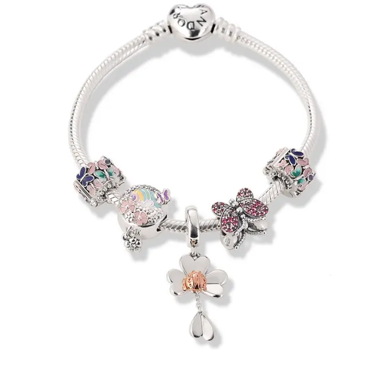 Adjustable Stitchy Charm Bracelet