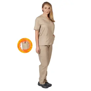 M&M SCRUBS Women’s Medical Scrub Set – V-Neck Top and Drawstring Pants, Poly-Cotton Blend, Durable and Comfortable