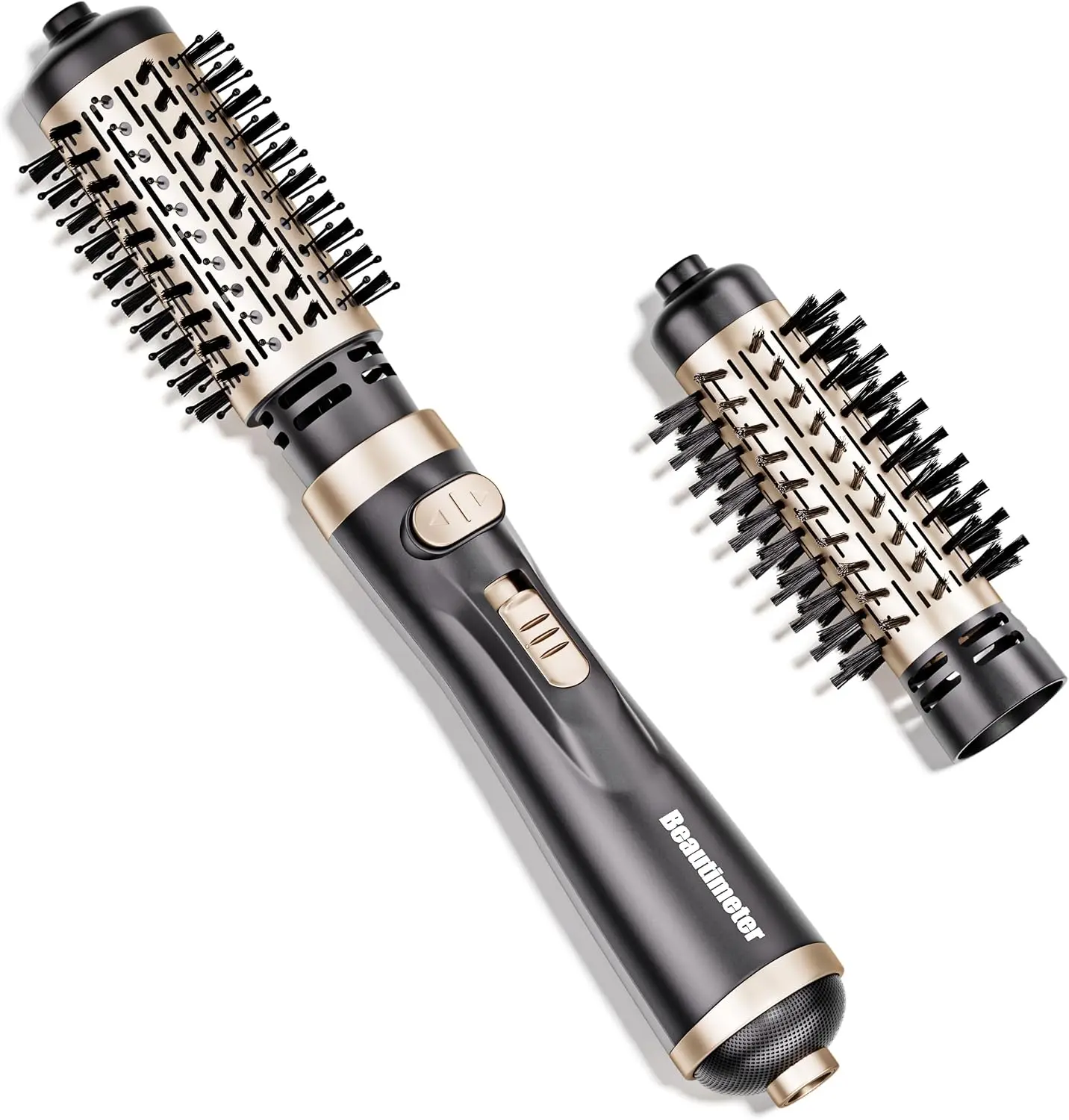 Beautimeter 3-in-1 Smooth Hair Dryer Brush Styler, Rotating Blow Dryer with 2-in and 1.5-in Attachments