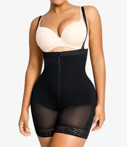 Shapellx AirSlim Firm Tummy Control Bodysuit With Butt Lifter Lace Shorts Underwear Womenswear live（ttl giveaway link）
