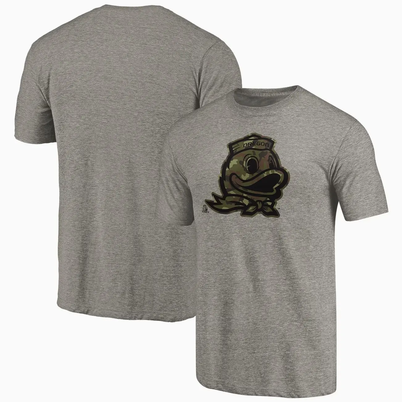 Oregon Ducks Prestige Tri-Blend T-Shirt - Gray Vintage Graphic T-Shirt, Oversized Streetwear Tee, Premium Cotton Short Sleeve Top, Retro Y2K Casual Unisex Shirt for Men & Women
