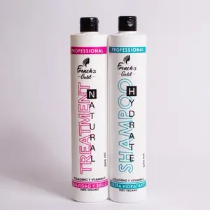 French's Gold Professional Shampoo & Treatment Natural 500ml Colageno y Vitamina E 100% Vegano