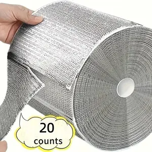 10-Piece Reusable Mesh Cleaning Cloths, Eco-Friendly Polyester Woven Scratch-Free Washable Rags, Durable Kitchen & Household Supplies, Easy Maintenance