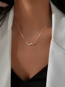 Elegant Pendant Necklace, Vintage Style Women's Jewelry, Simple Daily Wear, Versatile Fashion Accessory, Copper Material, All Seasons