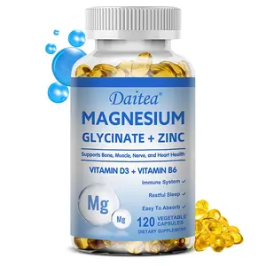 Daitea Magnesium Glycinate + Zinc + Vitamin D3 + Vitamin B6  120 Capsules