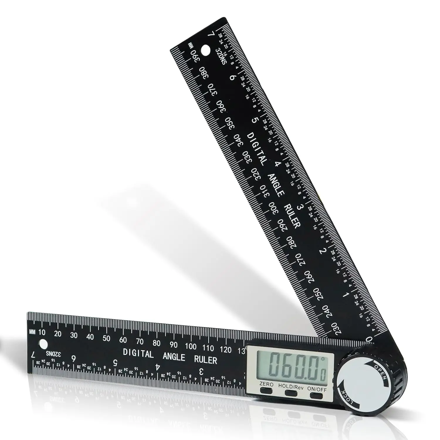 Third Generation Protractor Angle Finder, Digital Angle Ruler with 7inch/200mm, Angle Gauge for Woodworking/Carpenter/Construction Tools(2  Included) (Enhanced ABS)