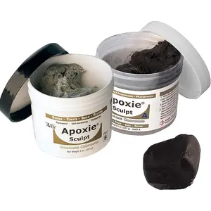 Aves Apoxie Sculpt - 2 Part Modeling Compound (A&B) - 1 Pound, Apoxie Sculpt for Sculpting, Modeling, Filling, Repairing, Simple to Use & Durable Self-Hardening Modeling Compound - Black