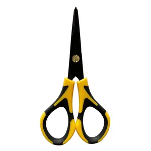 HK Bonsai Scissors Fluorine Coated Yellow/Black