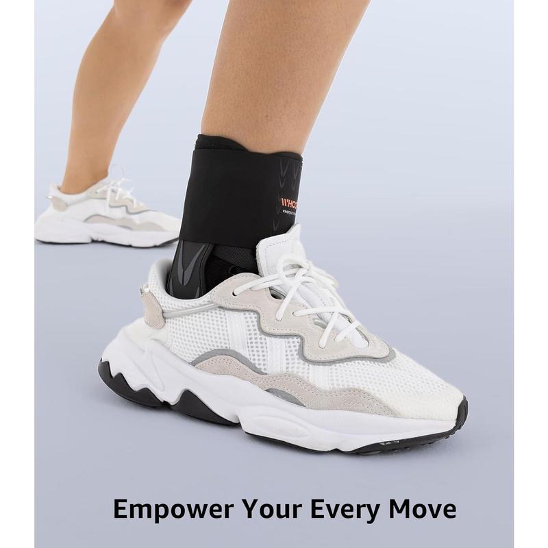 Slim-Fit Ankle Brace for Sprained Ankle, Velcro Lace Up Ankle Support for Women Men With 2 Auto-Shaped Pads, Air Fabric Cool Ankle Stabilizer for Injury Recover, Running,Sports, M(12"-13")