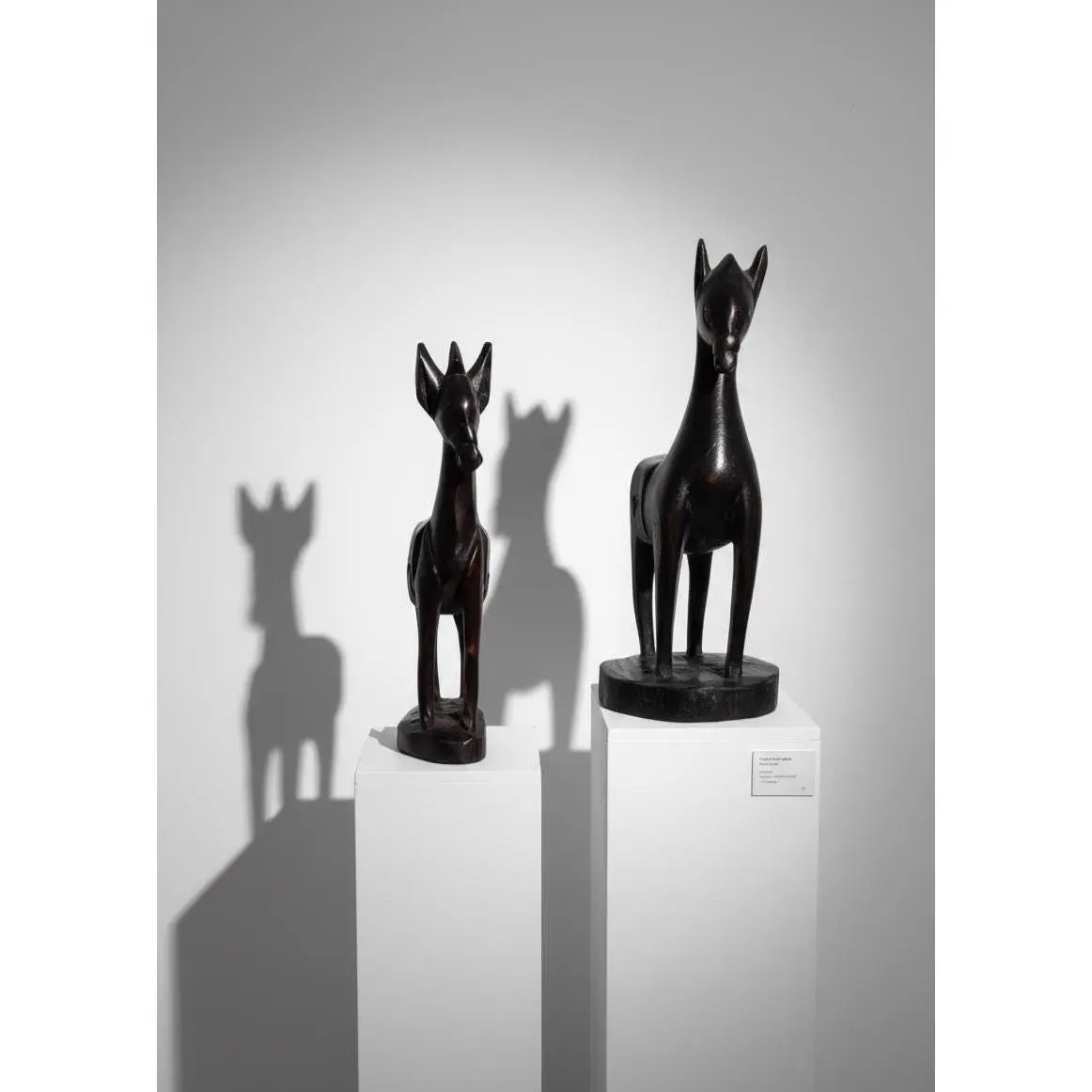 Mother Horse & Calf – Handcarved Wooden Animal Figures, Home Decor