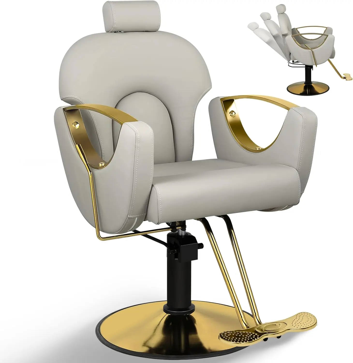 Salon Chair, Hydraulic Barber Chair, Styling Chair for Hair Stylist, 360 Degree Swivel Hair Armchair, Spa Beauty Equipment for Hair Stylist, Barbershop