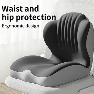 Seashell  Seat Cushion Memory Foam Cushion for Office Chair, Car Seat,  Airplane - Sciatica & Hip & Coccyx Pain Relief Desk Chair Cushion for Long Sitting Office Workers, Car Drivers