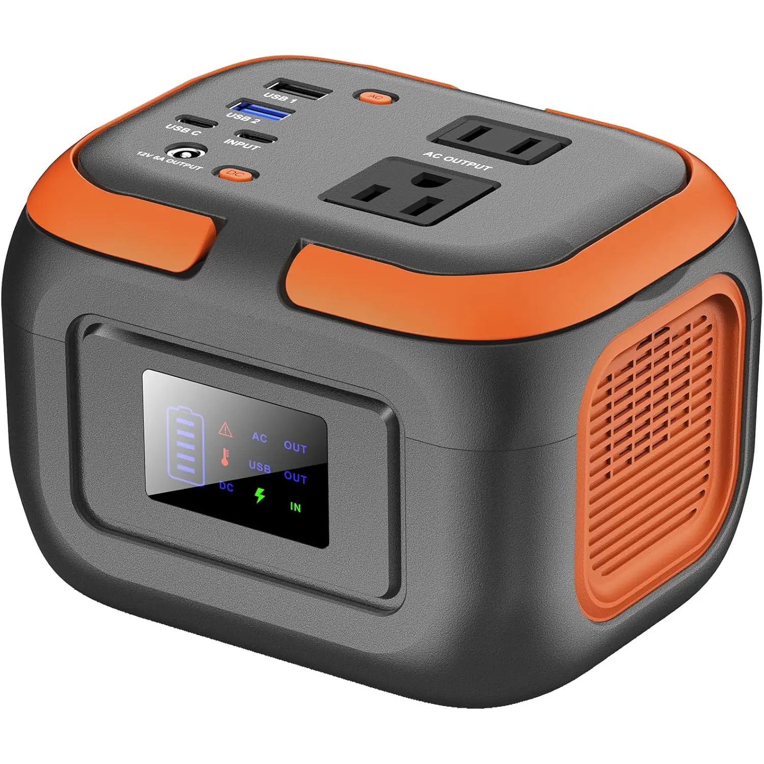 Portable Power Station 120W, 110V Power  with AC Outlet, Portable Generator 97.6Wh External  Pack with USB C Input for Camping Home Use Van Life Adventure