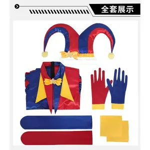 The Amazing Digital Circus Pomni Cosplay Costumes Clown Uniform Role Play Halloween Carnival Party Outfit