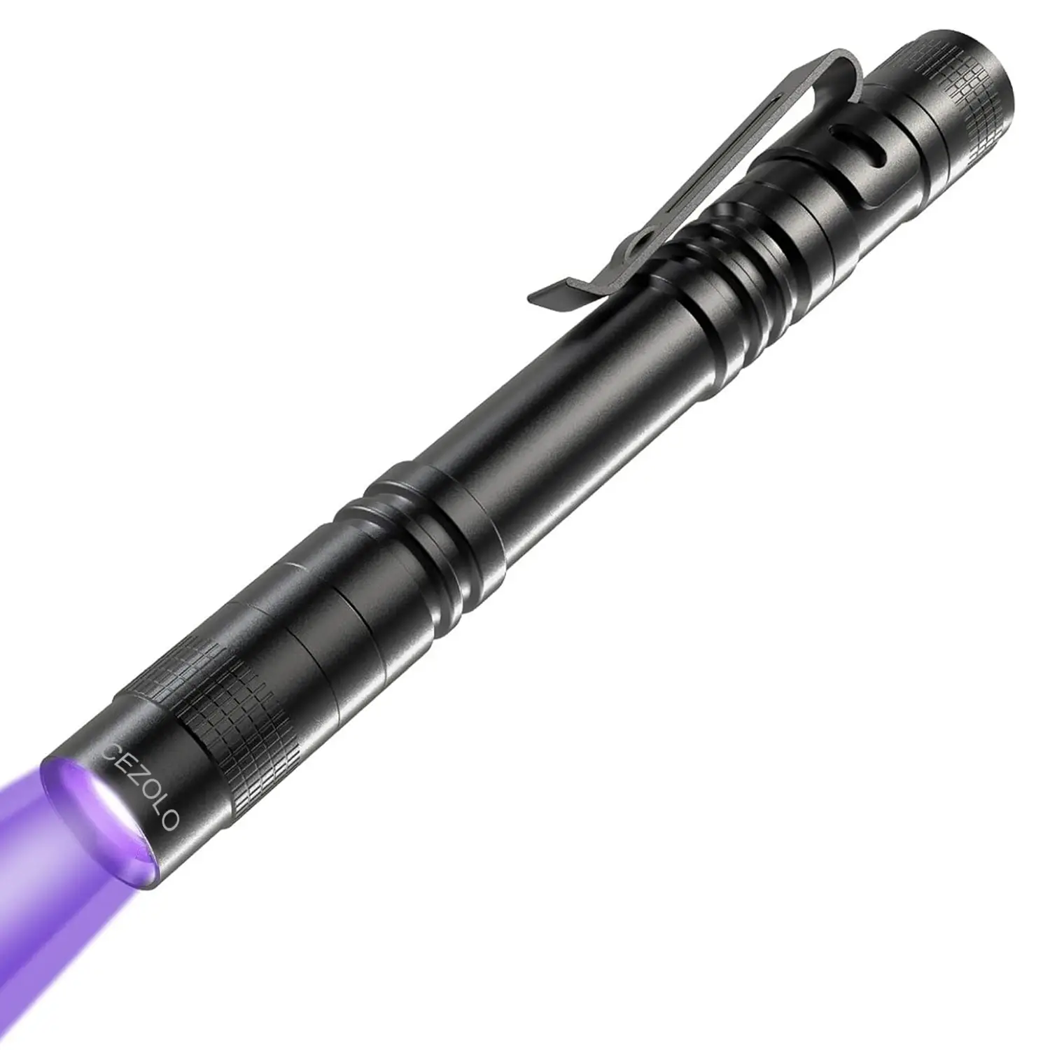 UV 395nm Black Light Flashlight, Mini Pen UV Light with Clip, Waterproof Ultraviolet Flashlight for Leak Pet Urine Scorpion Hotel Inspection Dry Stain