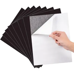 Adhesive Magnetic Sheets For Letter Size 8.5x11 (Pack of 8), Magnet Sheets With Self-Stick Adhesive For Home/Classroom/Office, Easy Cut DIY Paper Craft Magnet