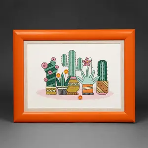 BT-205C Counted cross stitch kit Crystal Art Triptych "Bright Mexico"