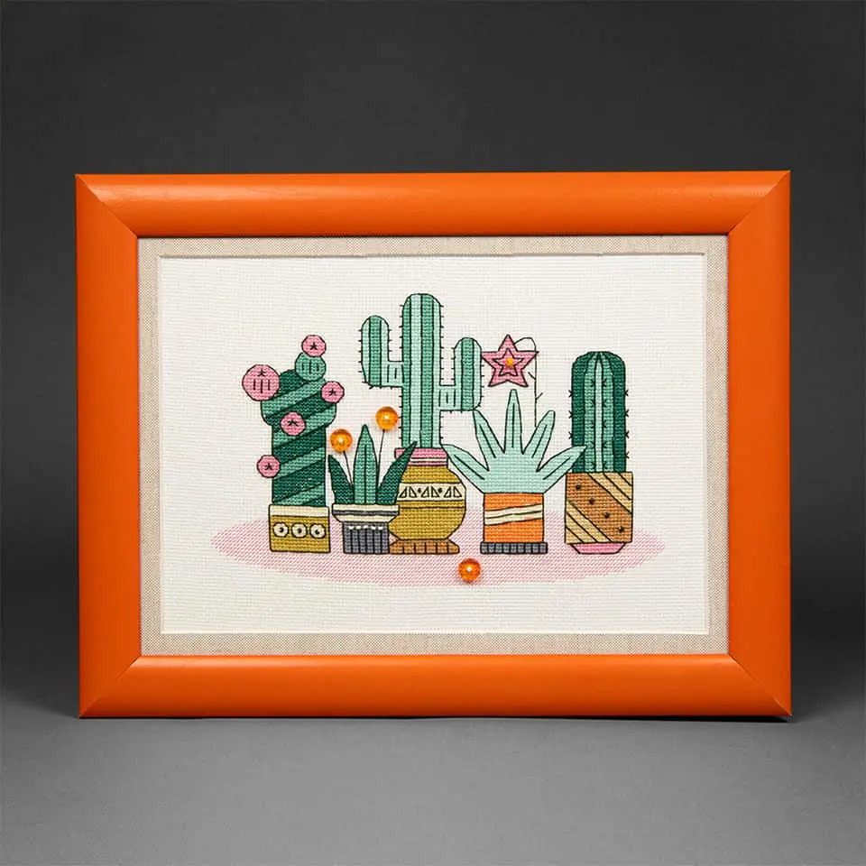 Bright Mexico Counted Cross Stitch Kit Triptych by Charivna Mit BT-205C