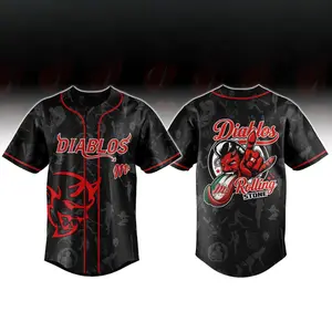 Diablos Rojos del Mexico 2026 Rock Legends Baseball Jersey, Limited Edition Button Down Fan Shirt, Unisex Sports Apparel